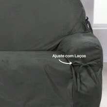 Semi-Waterproof Suede Anti-Cat Sofa Cover - Various Sizes And Colors - 深灰色 - 查看 3