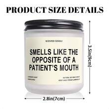 Funny Dentist Scented Candle Gift - Smells Like The Opposite Of A Patient's Mouth Candle, Unique Thank You Appreciation Gift For Home Office School Dentists Dental Hygienist Pros On Birthday Graduation Retirement Christmas Stocking Stuffers - 黑色 - 查看 2