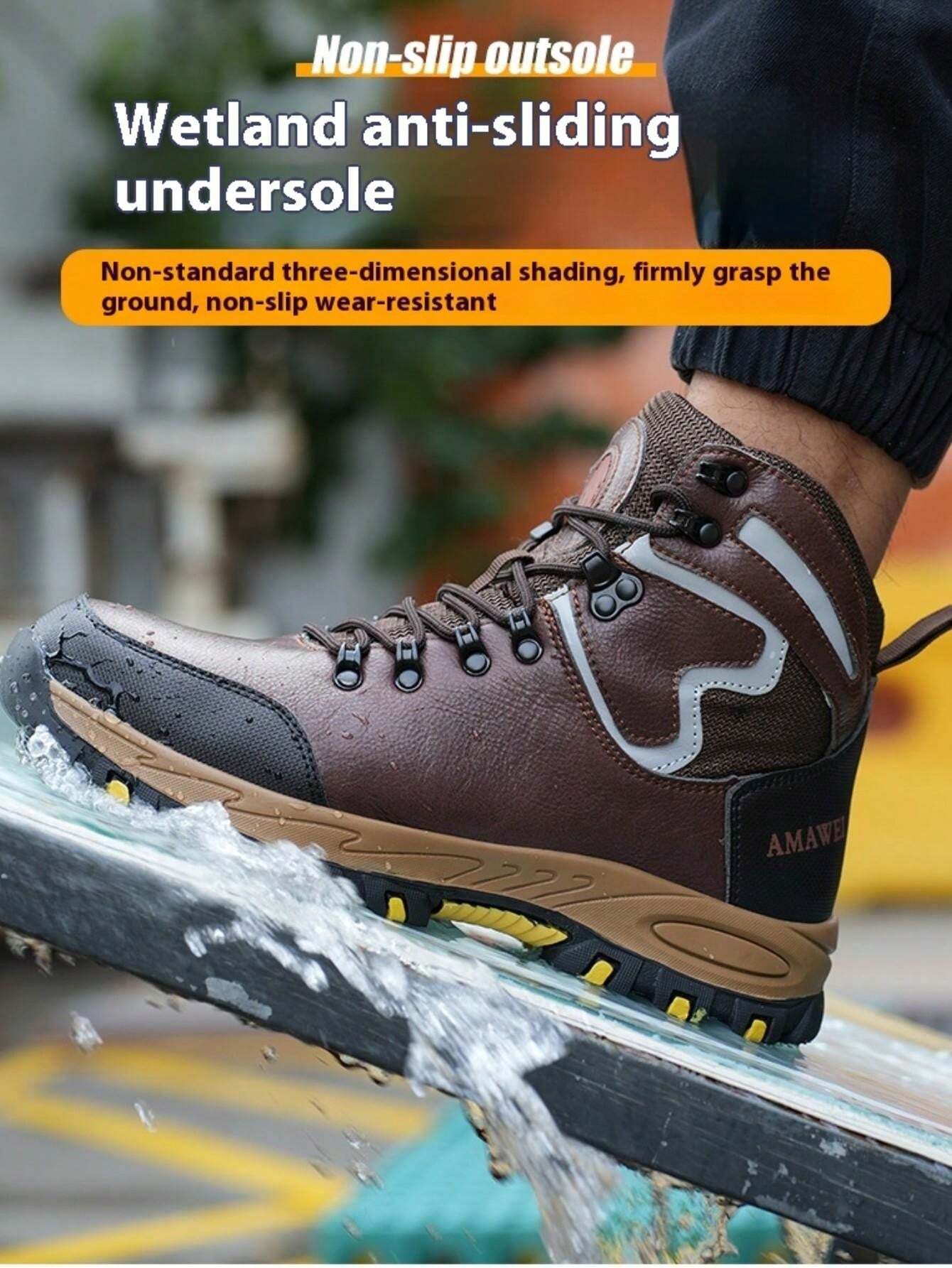 Stivali Da Lavoro SAFEYEAR 8025 Uomo - Pelle Impermeabile Con Punta Composita E Suola Antiscivolo - Foto 12