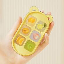 Ice Cube Tray With Lid , Super Easy Release, 6-Cube Silicone Ice Trays For Freezer, Stackable Spill-Resistant Small Ice Cube Mold - Multicolor - View 5