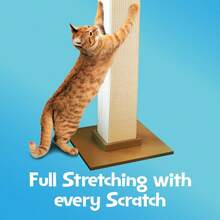SmartCat Ultimate Scratching Post – Beige, Large 32 Inch Tower - Sisal Fiber, Simple Design - For All Cats - 棕色 - 查看 2