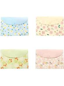 1pc/4pcs Túi đựng hồ sơ giấy kiểm tra A4 có nút niêm phong giấy đựng thư Túi đựng hoa tươi trong suốt có nút thông tin Túi đựng hồ sơ văn phòng phẩm phù hợp cho văn phòng, trường học, thiết kế hoa chống thấm nước (một số bộ phận nhỏ có màu ngẫu nhiên) Quay lại trường học, Quay lại trường học, Đồ dùng học tập - nhiều màu - Xem 12