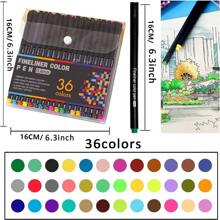 12-100Pcs/Set Art Colored Pens Point Pens For School Office Adult Coloring Book Journals Drawing Doodling Art Markers Fine Tip Drawing Fineliner For Journaling Writing Note Office Back To School