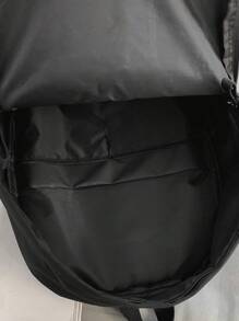 Versatile Solid Color Campus Backpack For Women, Large Capacity Water Resistant Laptop Work Backpacks Outdoors Travel Shoulder Duffel Bag, Cute Junior High School College Bookbag Sport Bags For Back To School And School Gifts