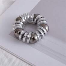 1 buc cravată de păr spiralată cu perle de înaltă calitate în stil coreean, cravată de păr elastică în formă de stea cu stras, accesoriu de păr pentru coadă de cal, frânghie de păr