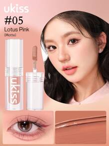 UKISS 1.3克哑光液体眼影，持久哑光眼影，轻盈顺滑，多功能彩妆，可用于眼影、腮红和修容 - #05 Lotus Pink - 查看 2
