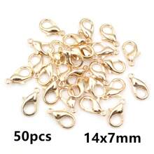 50 件合金龙虾扣挂钩，适用于项链、手链、链条、DIY 珠宝制作配件 - lobster clasp - 查看 30