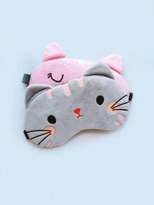 2 chiếc Mặt nạ mắt ngủ dễ thương Hoạt hình Động vật ngộ nghĩnh Mèo Mặt nạ ngủ Mềm nhẹ Ngủ đêm Mặt nạ mắt Mặt nạ mắt mèo - Nhiều màu - Xem 5