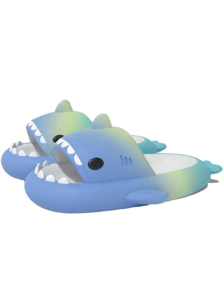 Two-Tone Shark Design Unisex Sandals Rest - Royal Blue - View 1