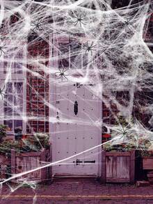 100g/40g Spider & Small Spiders Halloween Spider Web Spider Silk Spider Party Haunted House Decoration Props - Multicolor - View 8