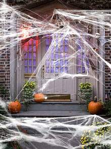 100g/40g Spider & Small Spiders Halloween Spider Web Spider Silk Spider Party Haunted House Decoration Props - Multicolor - View 9