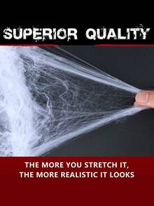 100g/40g Spider & Small Spiders Halloween Spider Web Spider Silk Spider Party Haunted House Decoration Props - Multicolor - View 7