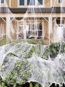 100g/40g Spider & Small Spiders Halloween Spider Web Spider Silk Spider Party Haunted House Decoration Props - Multicolor - View 3
