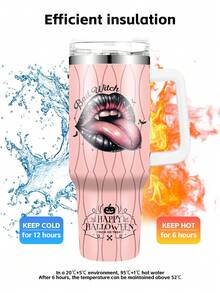 1 cái, Cốc Halloween tùy chỉnh, 40oz - Cốc Halloween vui nhộn, Cốc trà du lịch cách nhiệt đôi chân không có nắp và ống hút, Quà tặng Halloween cho phụ nữ, Quà tặng ngày lễ cho bạn bè, gia đình - nhiều màu - Xem 6