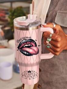 1 cái, Cốc Halloween tùy chỉnh, 40oz - Cốc Halloween vui nhộn, Cốc trà du lịch cách nhiệt đôi chân không có nắp và ống hút, Quà tặng Halloween cho phụ nữ, Quà tặng ngày lễ cho bạn bè, gia đình - nhiều màu - Xem 7
