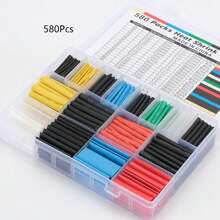 164pcs-750pcs Heat Shrink Tubing 2:1, Eventronic Electrical Wire Cable Wrap, Assortment Electric Insulation Heat Shrink Tube Kit, Assorted Sleeving Tube Wrap Cable Wire Kit For DIY,Tools For Men