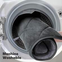 Bathroom Rug Set 5 Piece, Soft Non Slip Memory Foam Bathroom Rugs, Machine Wash Grey Bathroom Mat Set, Water Absorbent Bath Rug Set For Toilet And Floor(Dark Grey) - Dark Grey - View 5