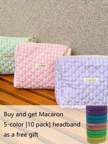 1 Túi đựng đồ trang điểm dạng lưới mùa hè Túi đựng mỹ phẩm chống thấm nước, Túi đựng đồ trang điểm cho nữ, Túi vuông nhỏ đựng đồ trang điểm, Túi du lịch cho nữ, Hộp đựng bút chì đựng cọ trang điểm dung tích lớn hàng ngày Túi đựng đồ vệ sinh cá nhân du lịch Túi đựng đồ trang điểm Quà tặng Macaron 5 màu [10 hộp] Băng đô trang trí nhà cửa mùa thu, Túi đựng đồ có thể gấp lại - Nhiều màu - Xem 8