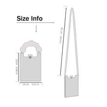 新款日式女式卡通小包手机包碎花针织斜挎包手提包收纳包 - 黑色 - 查看 4