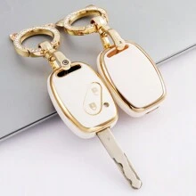 Car Key Protective Fod Cover Shell Case With Keychain Suitable For For Fit For CRV Seventh Generation Or Eight Generation For Accord For Odyssey Key Case Exquisite High-End Keybag Suitable For Girls