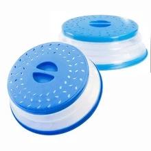 1 pieza/2 piezas Protector plegable y ventilado contra salpicaduras para microondas con mango de agarre fácil - Filtro de alimentos apto para lavavajillas para preparación de comidas y utensilios de cocina - Multicolor - Ver 13