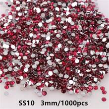 1000pcs Flat Back Resin Rhinestones, Resin Crystals, Round Flat Bottom Resin Gems, For Accessories, Shoes, Clothes, Cosmetics, Bags, Handmade DIY Art Decorations