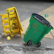 1 件个性化醋酸纤维清洁标志垃圾箱新奇发爪夹个性化女士发夹万圣节 - 彩色 - 查看 6