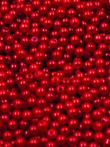 500 Pearls Traditional Abs 6mm Beads Crafts And Jewelry - Red - View 1