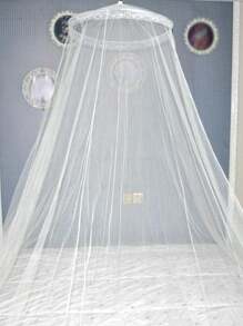 1 pièce Moustiquaire de plein air blanche, moustiquaire de canopée pour la décoration de la pièce et anti-insectes, convient pour la tente de camping de chambre à coucher de plein air, respirante et anti-moustique - Blanc - Voir 7