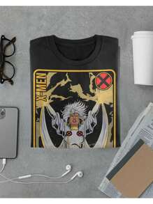 Unisex Geek T-Shirt Serie Xmen Storm Shirt - 黑色 - 查看 2