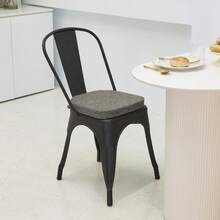 PAROLL 14x14 Metal Chair Cushions Pads For Tolix Metal Chairs Small Seat Cushions 14 Inch - Light Taupe - View 9