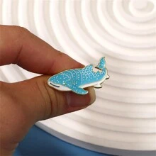 Cute Cartoon Whale Shark Enamel Pin Custom Decorative Brooches Ornaments Lapel Bag Badges Jewelry Gifts Pin For Clothes Bag Charm Backpack For School