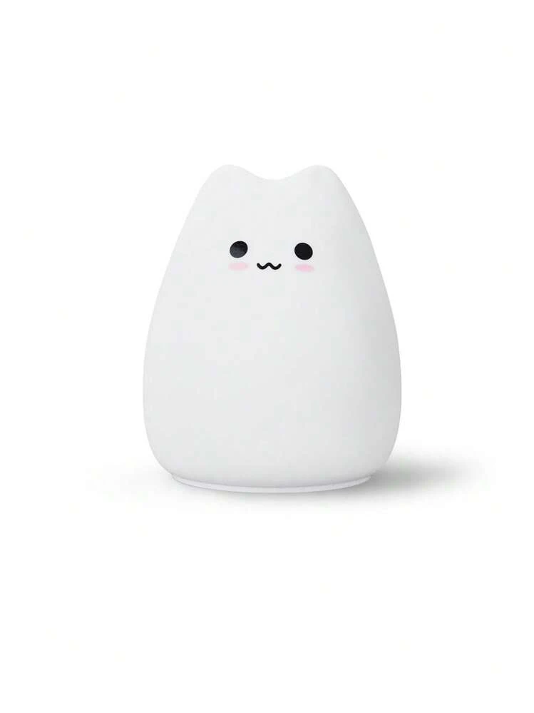かわいいシリコン製猫ランプ、寝室LED眼の保護デスクランプ、7色変換
