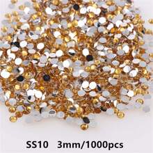 1000pcs Flat Back Resin Rhinestones, Resin Crystals, Round Flat Bottom Resin Gems, For Accessories, Shoes, Clothes, Cosmetics, Bags, Handmade DIY Art Decorations
