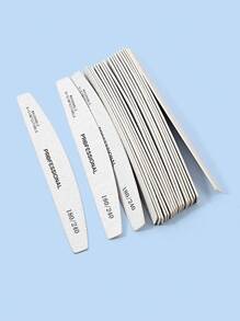 50pcs 180/240 Grit Nail Files Double Sided Emery Board Washable Emery Boards Reusable Nail Buffers Manicure Tools For Natural Nails Acrylic Nails Home And Salon Use - Grey - View 3