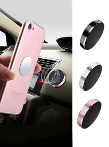 New Mini Magnetic Detachable Metal Car Phone Holder, Multifunctional Magnetic Cell Phone Mount For Car And Home Use - Multicolor - View 6