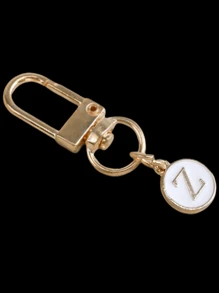 HAILIAN A Bag Pendant Designed Based On English Letters, With A Fashionable And Simple Style, Suitable For Halloween Costume Matching, Suitable For College Students And Elementary School Students Bag Pendant, Car Keychain, Birthday, Holiday, Back To School Season, Halloween Small Gifts