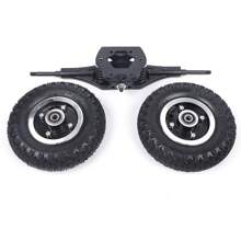 YUNRUX 8 Inch Skate Wheel, Skateboard Truck Combo Set, With Wheel Stand, Combo Skateboard Wheels, Pulley For Offroad Electric Truck, Mountain Board Longboard - Black - View 6
