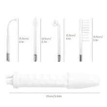 Dispositivo de electroterapia de alta frecuencia 5 en 1, dispositivo de tratamiento de acné portátil de alta frecuencia con peine de electroterapia de microcorriente, dispositivo de belleza con varilla de electroterapia - Tipo de Enchufe A USA (110-127V) - Ver 5