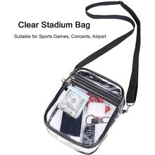 Clear Crossbody Purse Bag, Stadium Approved For Concerts, Festivals - Grey - View 4