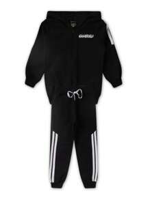 Children's Set Boy Winter Basic Kangulu Black - màu đen - Xem 1