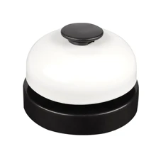 1 个黑色、红色和蓝色手持铃铛，适用于问答游戏、答题蜂鸣器、学校用品、返校