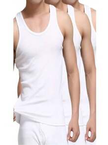 Men's Tank Top Men's American PREMIUM Ribbed Tank Top Men's Model - Black - View 8