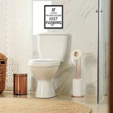 9 件/套浴室墙壁装饰、有趣的复古浴室标志海报、浴室引言艺术印刷品、浴室墙壁海报、浴室浴室装饰图片、“无框”海报、墙壁艺术、房间装饰用品、帆布 - 彩色 - 查看 7