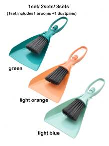 1pc Random Color Hamster Cleaning Brush & 1pc Dustpan For Small Animal For Cleaning - Multicolor - View 9