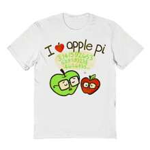 Nearly There Love Apple Pi School Science Unisex Graphic Cotton Short-Sleeve T-Shirt - trắng - Xem 1