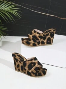Women's Fashion New Wedge Platform Sandals, Flat Slip-On Non-Slip Waterproof High Heel Thick-Soled Vacation Sexy Sandals