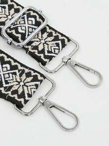 Torebka crossbody z dodatkami, kolorowa torba na ramię, gruby pasek z tyłu, wydłużony pasek zamienny, pojedyncza sprzedaż, regulowana uniwersalna torba na ramię z brelokami - Wielokolorowe - Zobacz 4