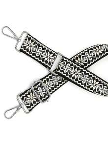 Torebka crossbody z dodatkami, kolorowa torba na ramię, gruby pasek z tyłu, wydłużony pasek zamienny, pojedyncza sprzedaż, regulowana uniwersalna torba na ramię z brelokami - Wielokolorowe - Zobacz 6
