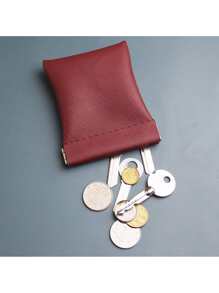 复古框架金属扣钱包 - 多功能迷你钱包，可装无线耳机、钥匙、硬币和卡片，男女通用迷你收纳包 - 彩色 - 查看 4